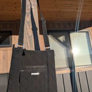Black Quilted Men's Bag
